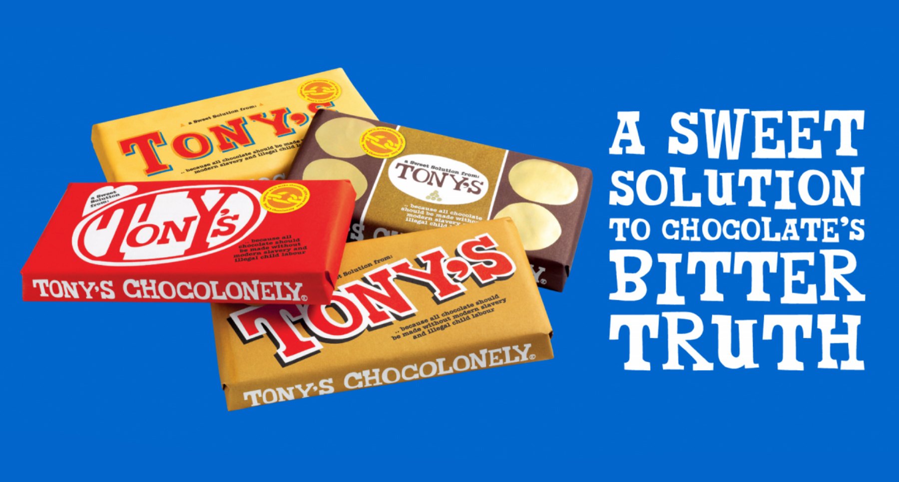 Chocolate brand Tony's Chocolonely advertisement World Chocolate Day 