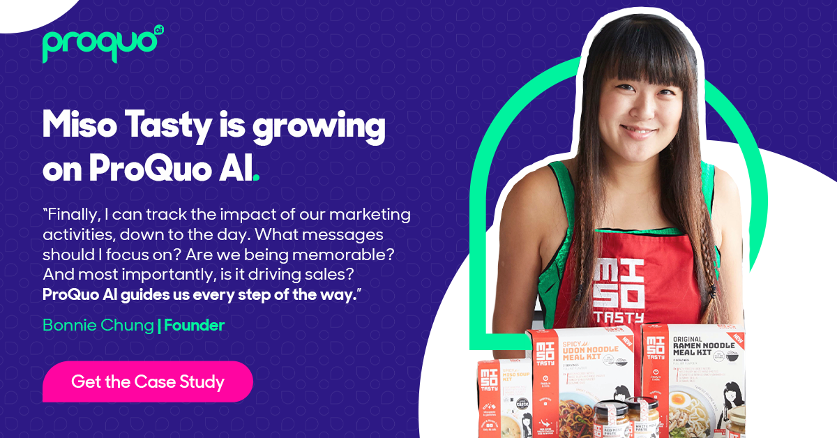 Miso Tasty using ProQuo AI to prove importance of 'brand' in commercial performance