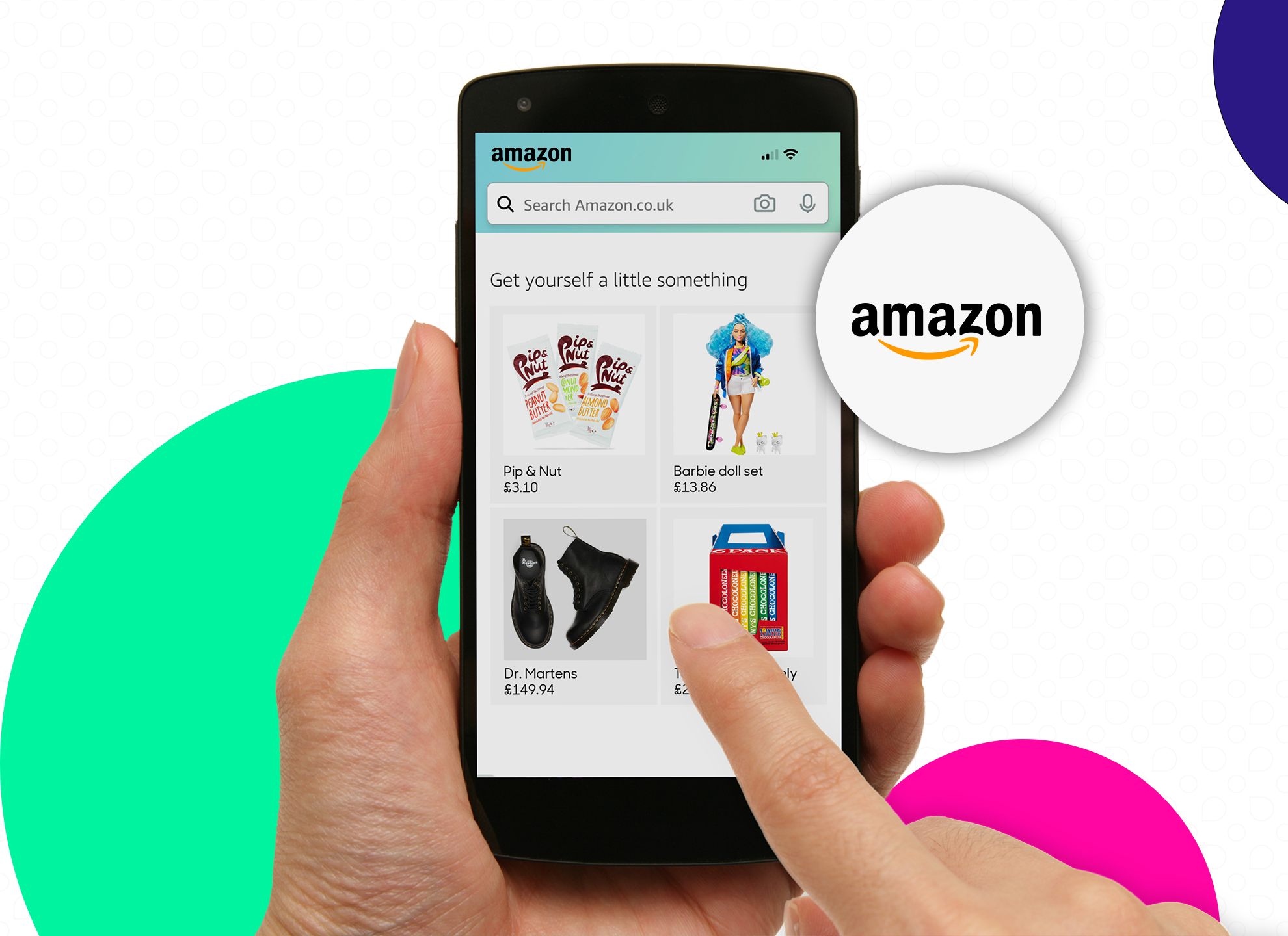 amazon webpage, someone browsing for brands 